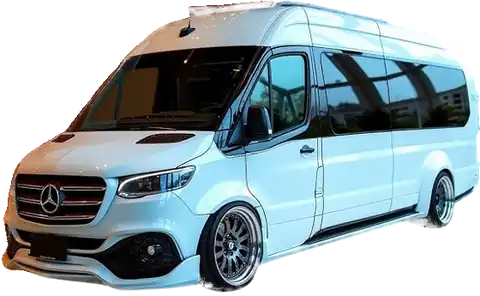 Van executiva Mercedes-Benz Sprinter para aluguel com motorista em Jundiaí